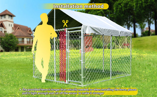 HITTITE Outdoor Dog Kennel-Secure Locks and Escape Prevention