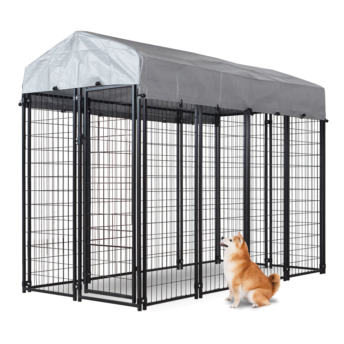 HITTITE Large Outdoor Dog Kennel Heavy Duty Outdoor Dog Cage Anti Ru