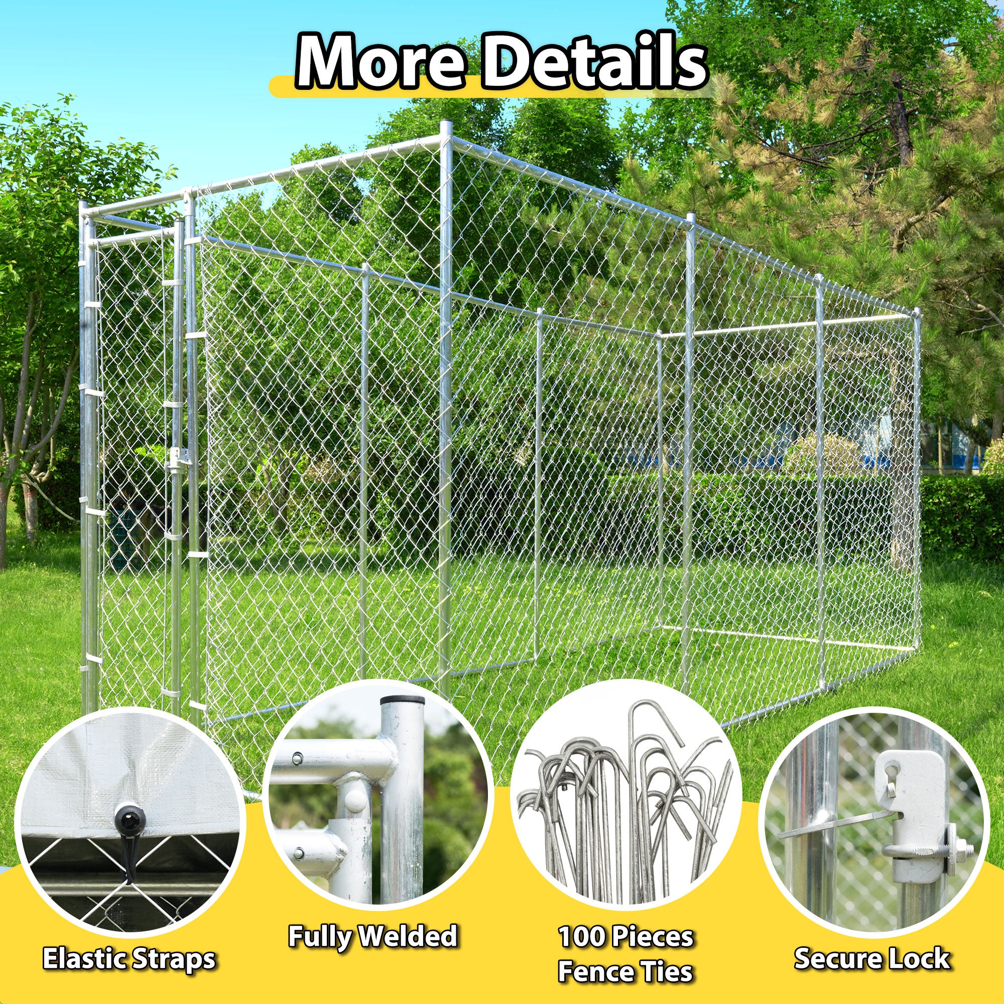 10x10x6 dog pen best sale