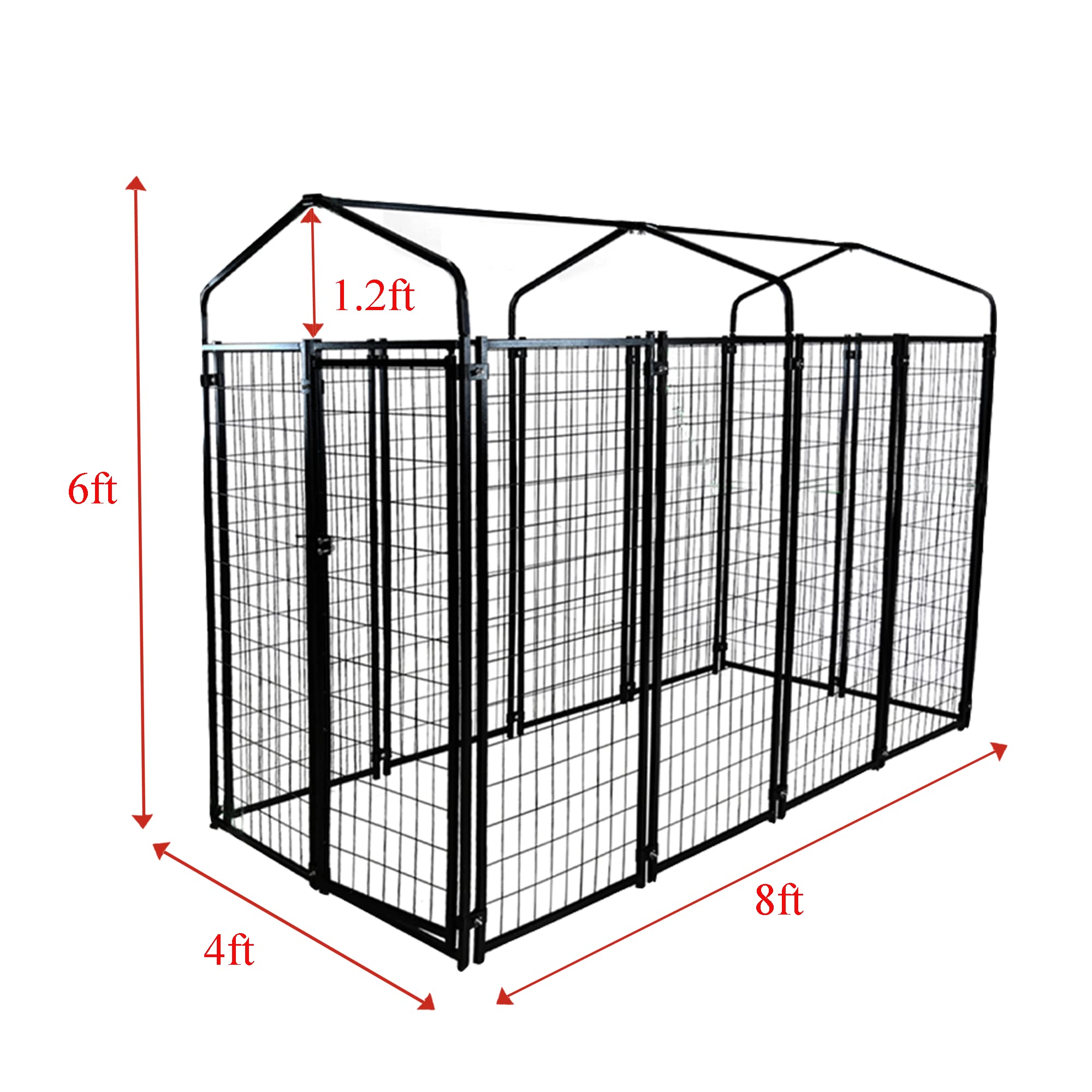 Fenced sales dog kennel